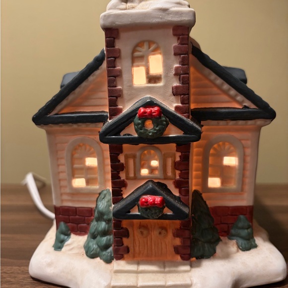 Hand-Painted Porcelain Church - Picture 3 of 6